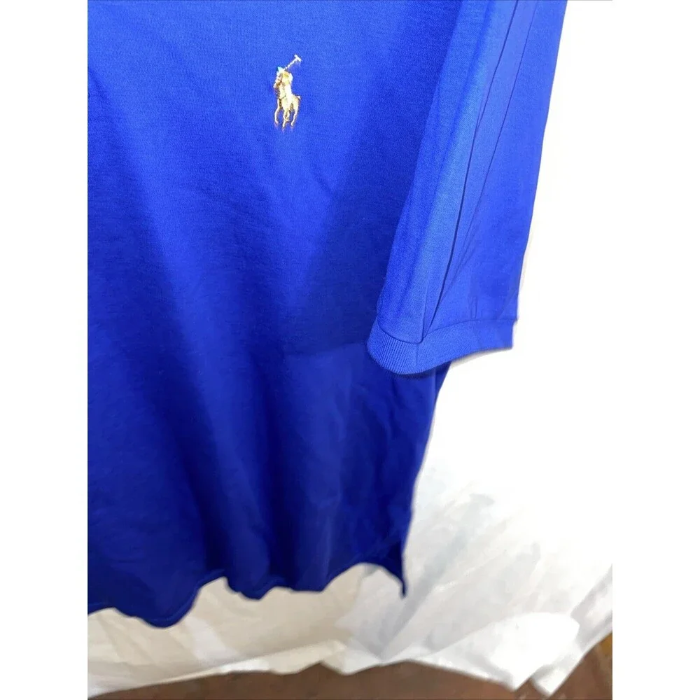 Polo Ralph Lauren Flesh Pony Mens Golf Shirt Size Large Blue Athleisure Outdoors